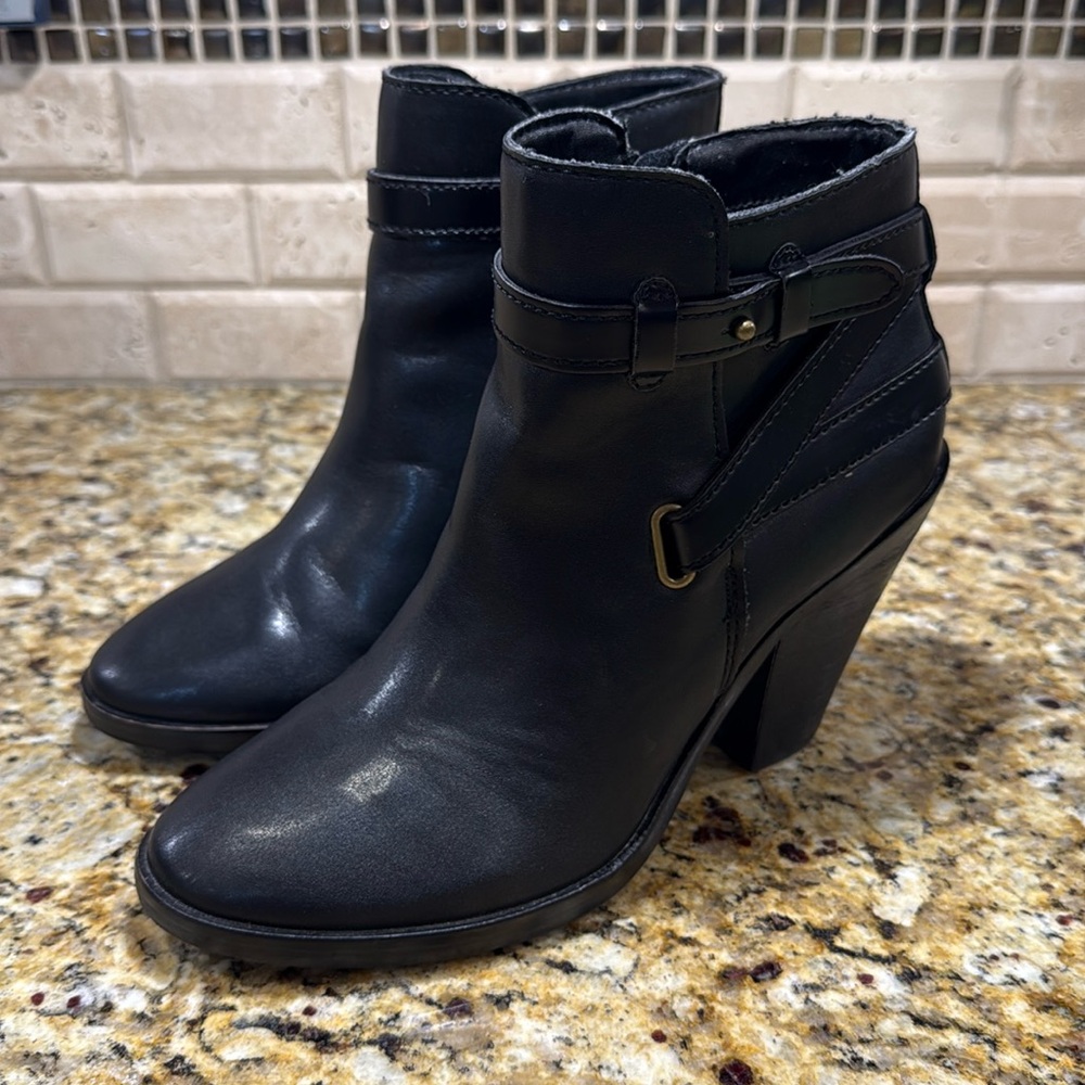 Dolce Vita buckle strap ankle boots